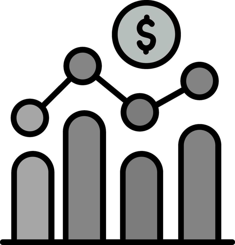 Diagrammvektorsymbol vektor