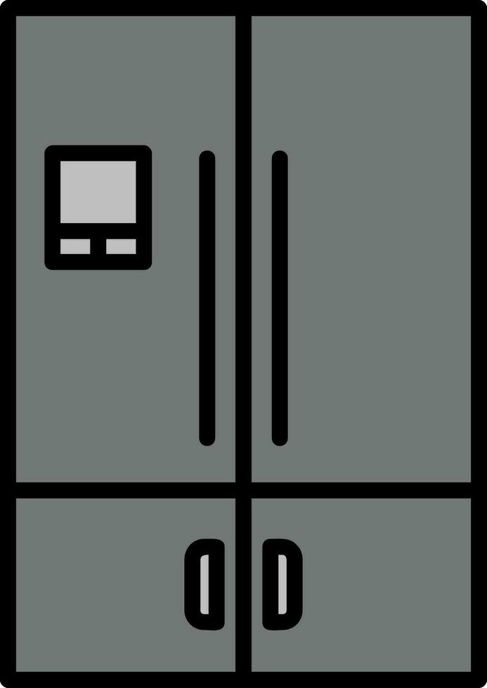 Kühlschrank-Vektor-Symbol vektor