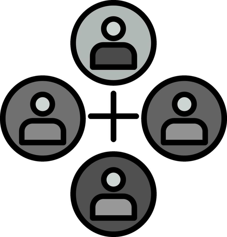 Gruppierung Vektor Symbol