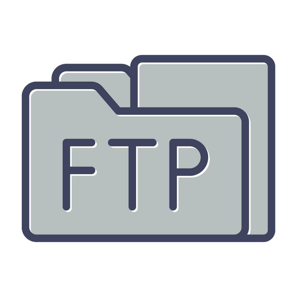 ftp Zugriff Vektor Symbol