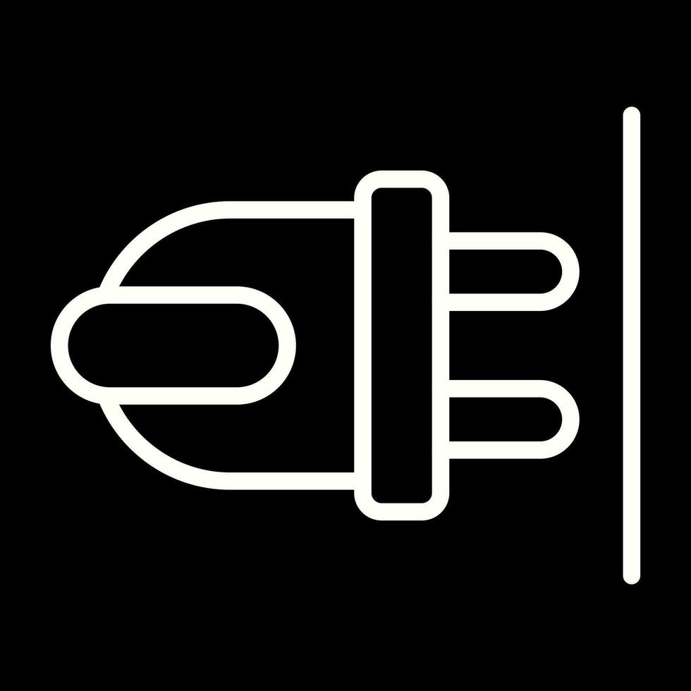 Plug-Vektor-Symbol vektor