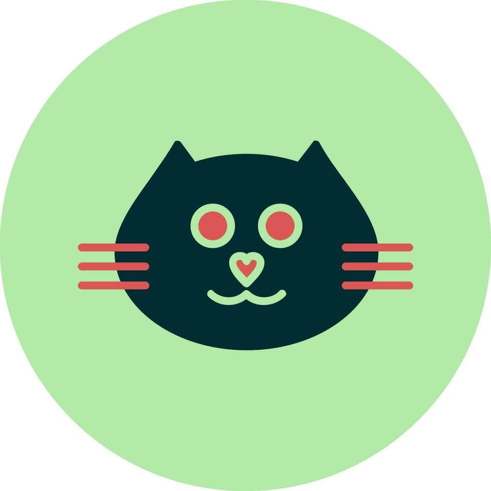 Katze Gesicht Vektor Symbol