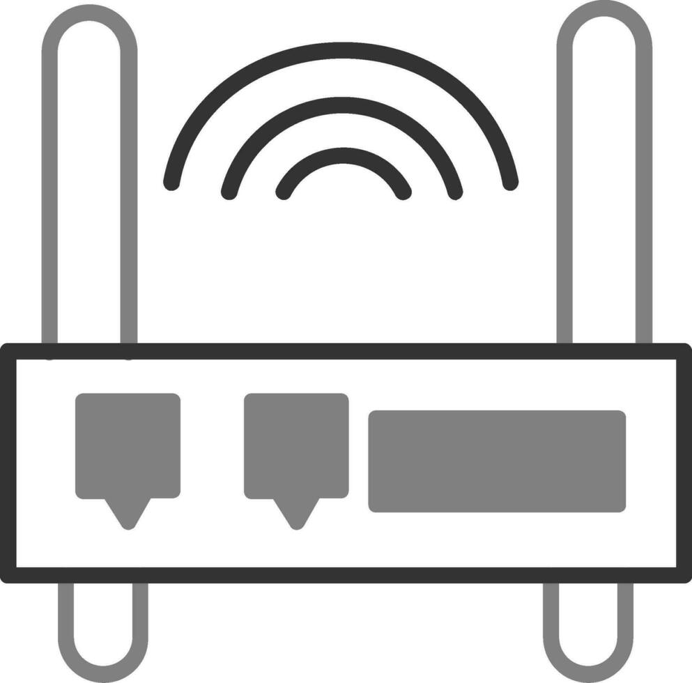 WLAN-Router-Vektorsymbol vektor