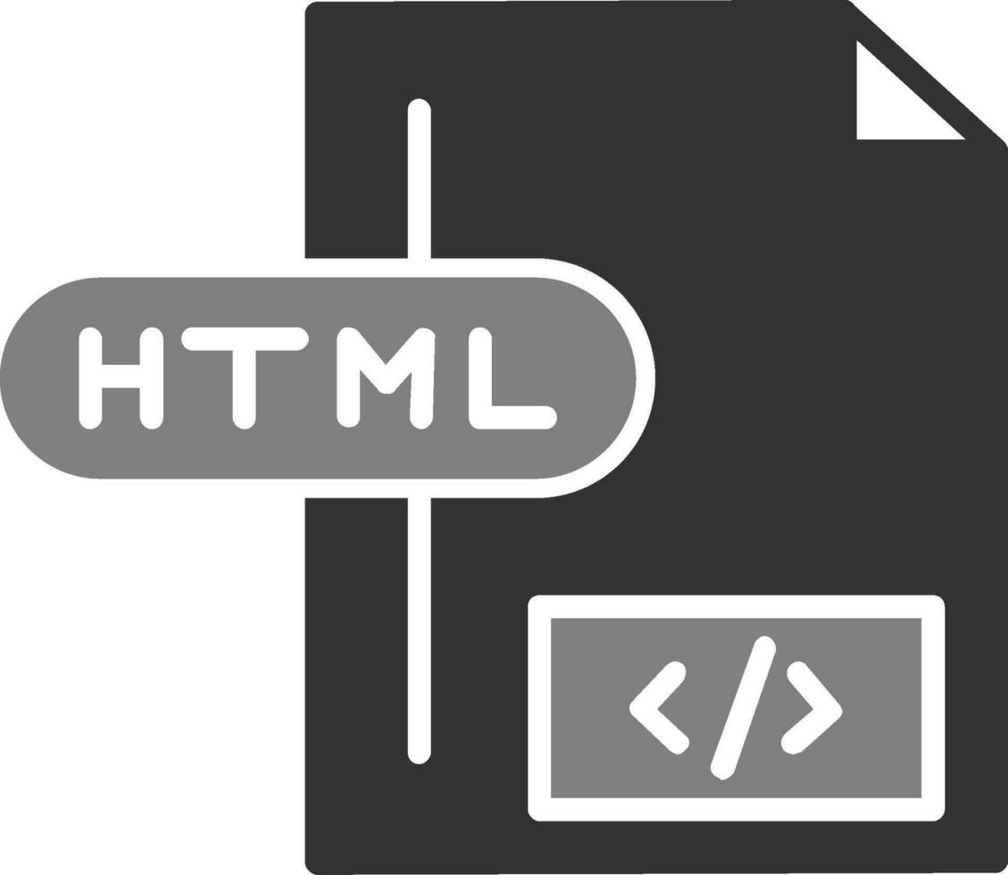 HTML-Dateivektorsymbol vektor