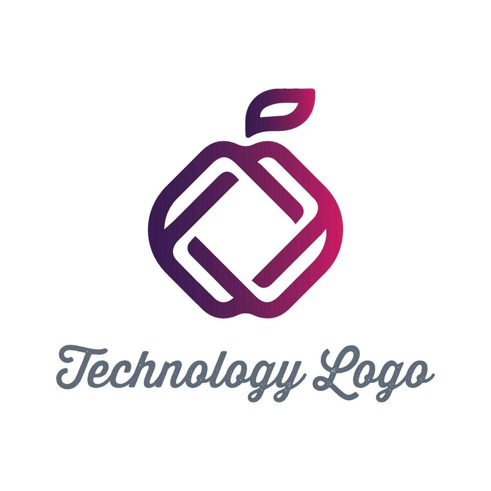 teknologi logotyp design vektor mall för företags- identitet, teknologi, bioteknik, internet, systemet, artificiell intelligens och dator.