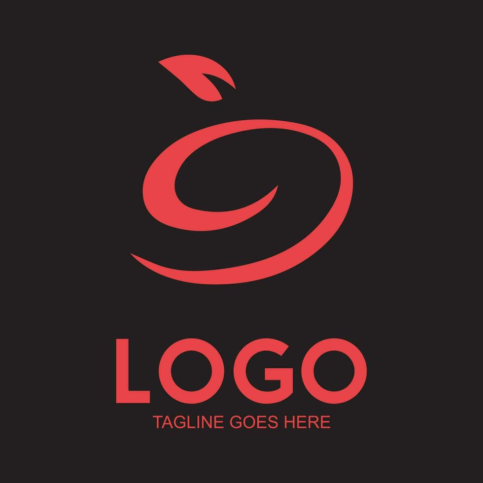 minimalistisch, gesund und bunt Früchte Logo Design Vektor mit zum Kosmetika, Ökologie Aktivität, Essen und Saft Unternehmen.