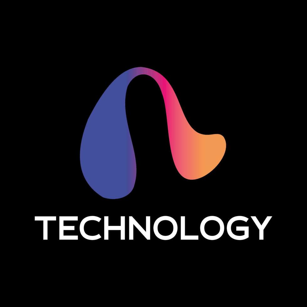 teknologi logotyp design vektor mall för företags- identitet, teknologi, bioteknik, internet, systemet, artificiell intelligens och dator.