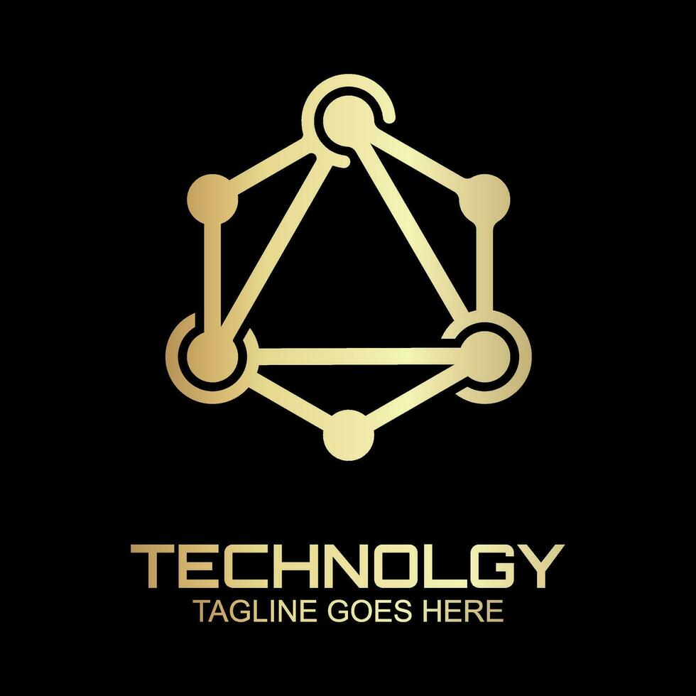 Technologie Logo Design Vektor Vorlage zum korporativ Identität, Technologie, Biotechnologie, Internet, System, künstlich Intelligenz und Computer.