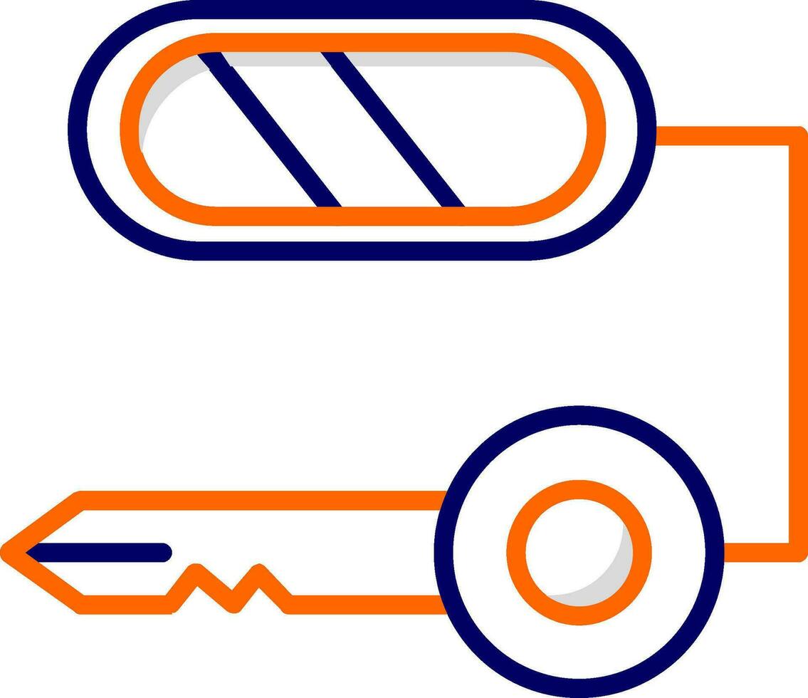 sammansatt nyckel vektor ikon