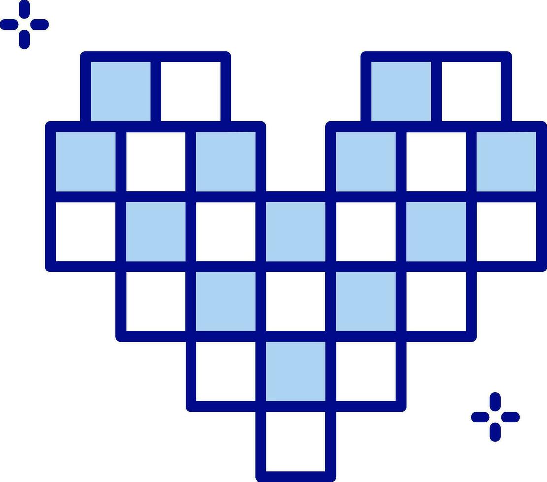 Pixel Linie gefüllt Symbol vektor