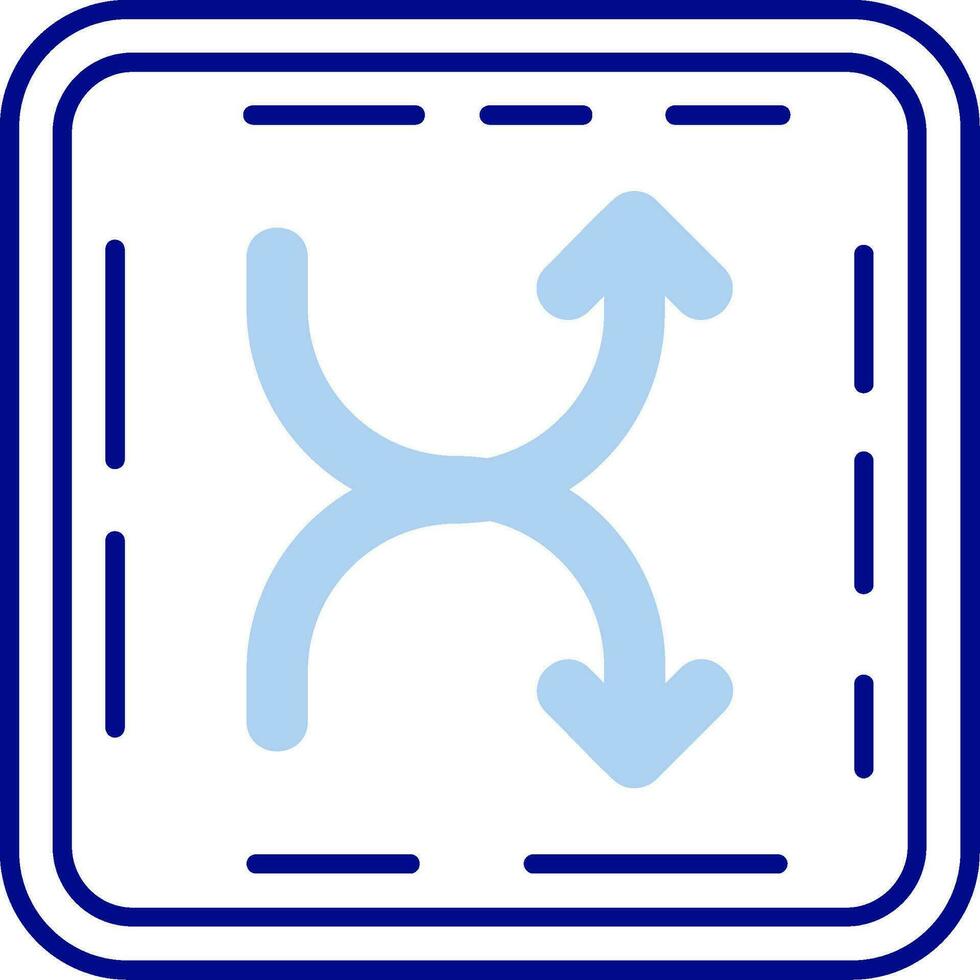 Mischen Linie gefüllt Symbol vektor