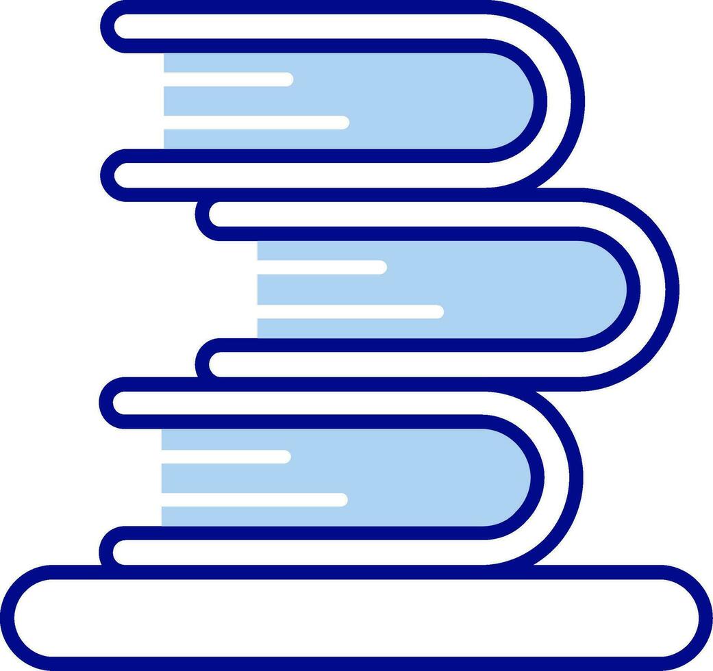 Bücherzeile gefülltes Symbol vektor