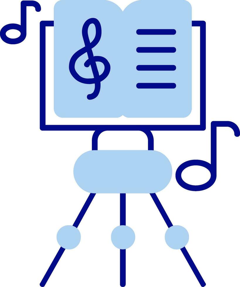 Musik- Ergebnis Linie gefüllt Symbol vektor