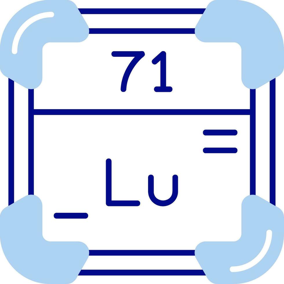 Linie gefüllt Blau vektor