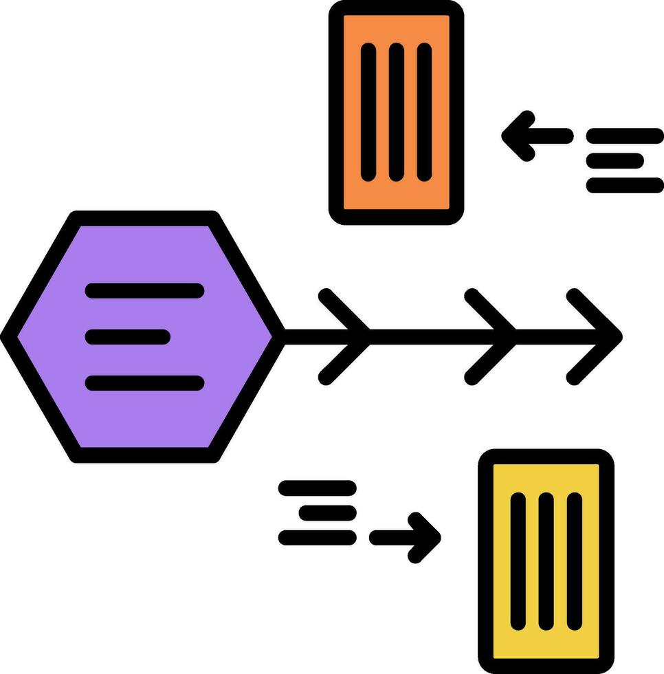 Timeline-Vektorsymbol vektor