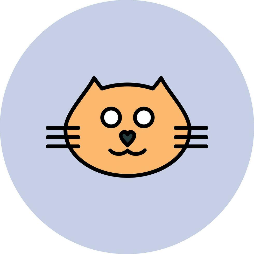 Katze Gesicht Vektor Symbol