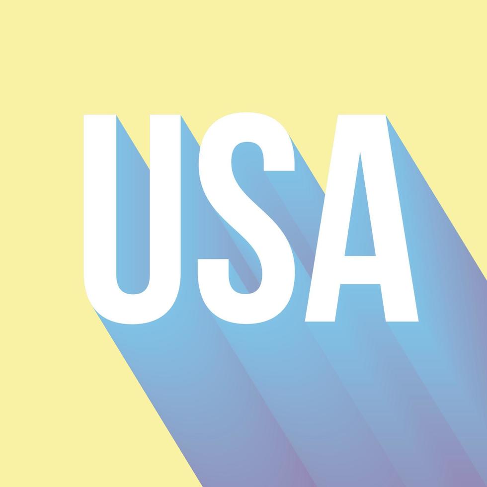 USA-Typografie-Design vektor