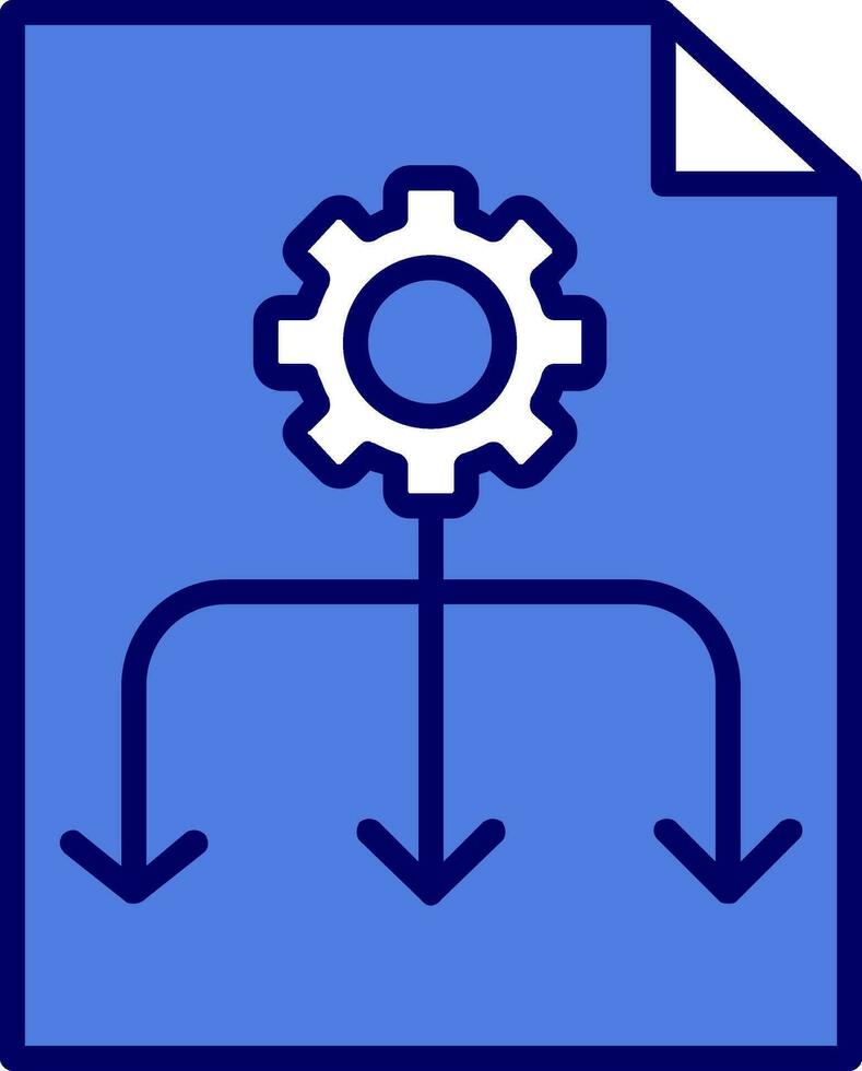 Workflow-Vektor-Symbol vektor