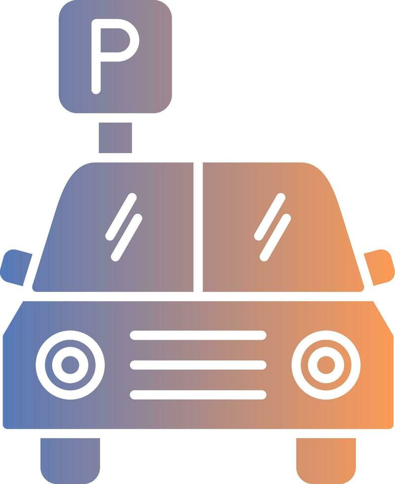 Symbol für den Parkgradienten vektor