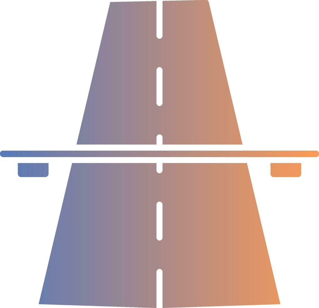 Autobahn Gradient Symbol vektor