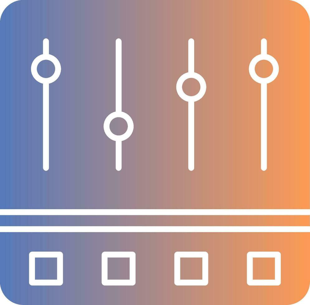 Steuerung Panel Gradient Symbol vektor