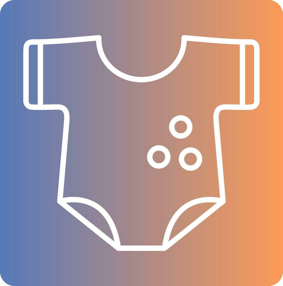 Baby Kleider Gradient Symbol vektor