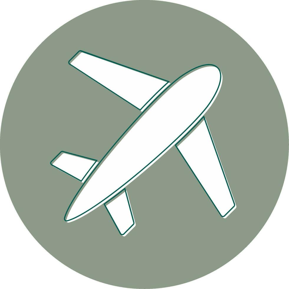 Flugzeug-Vektor-Symbol vektor