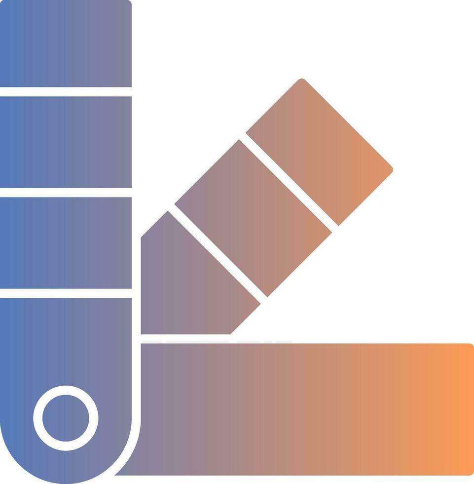 Färg swatch lutning ikon vektor