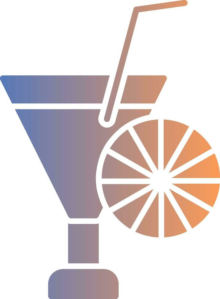 Cocktail-Gradienten-Symbol vektor