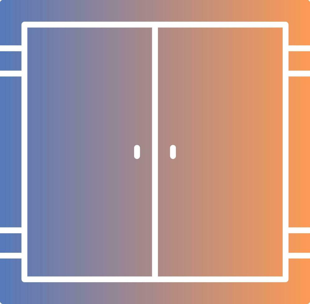 dörr gradient ikon vektor