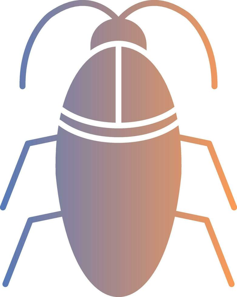 kackerlacka lutning ikon vektor