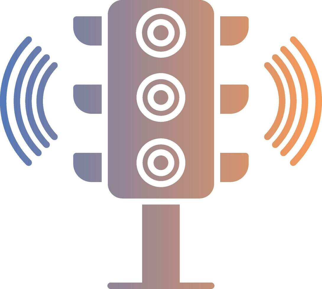 der Verkehr Signal Gradient Symbol vektor