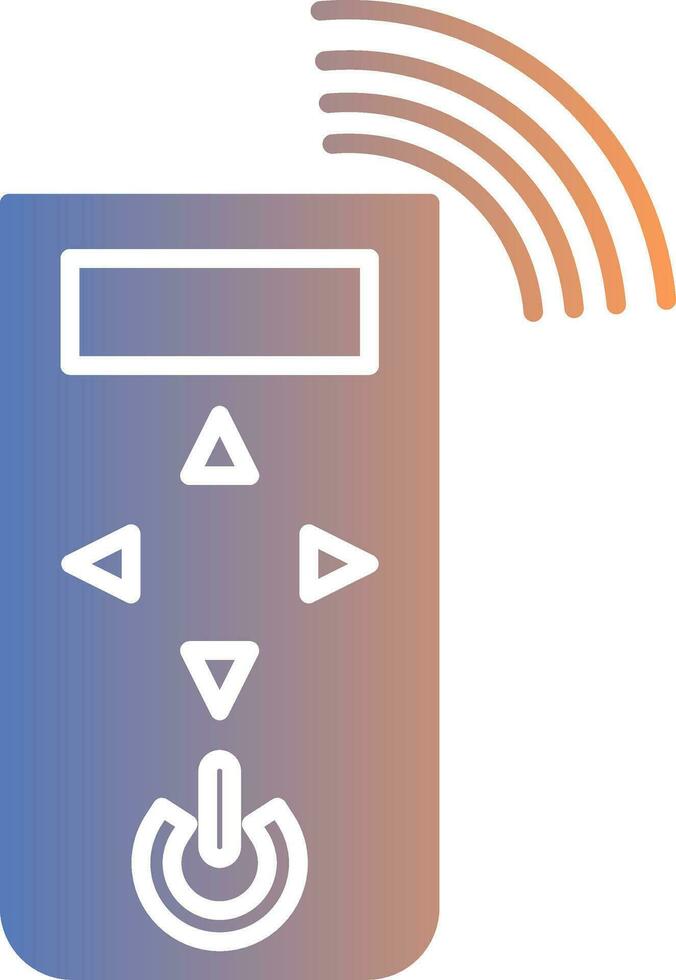 Fernbedienung Steuerung Gradient Symbol vektor