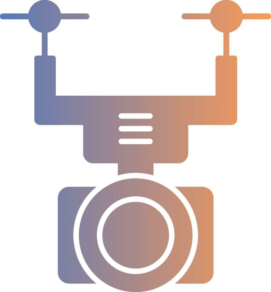 Kamera Drohne Gradient Symbol vektor