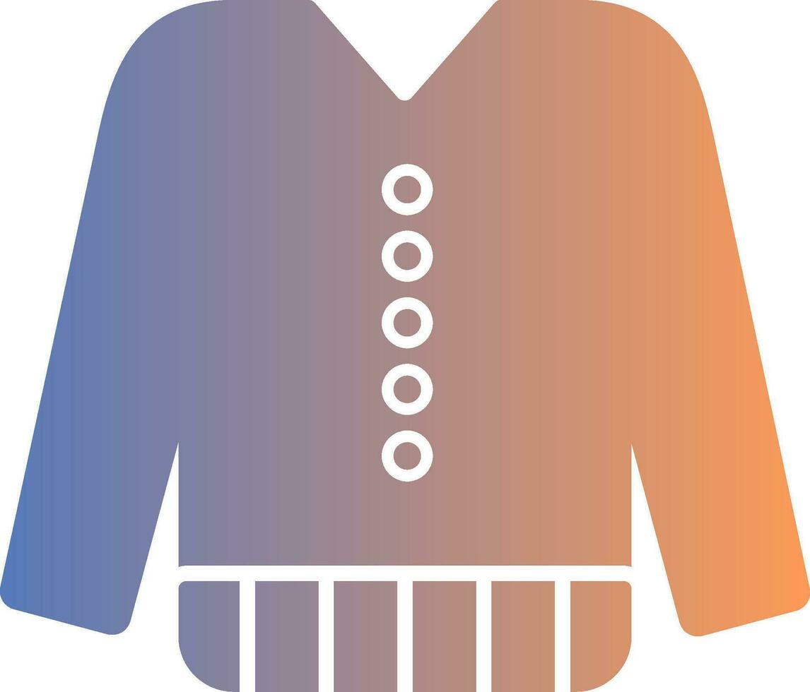 Sweatshirt Gradient Symbol vektor