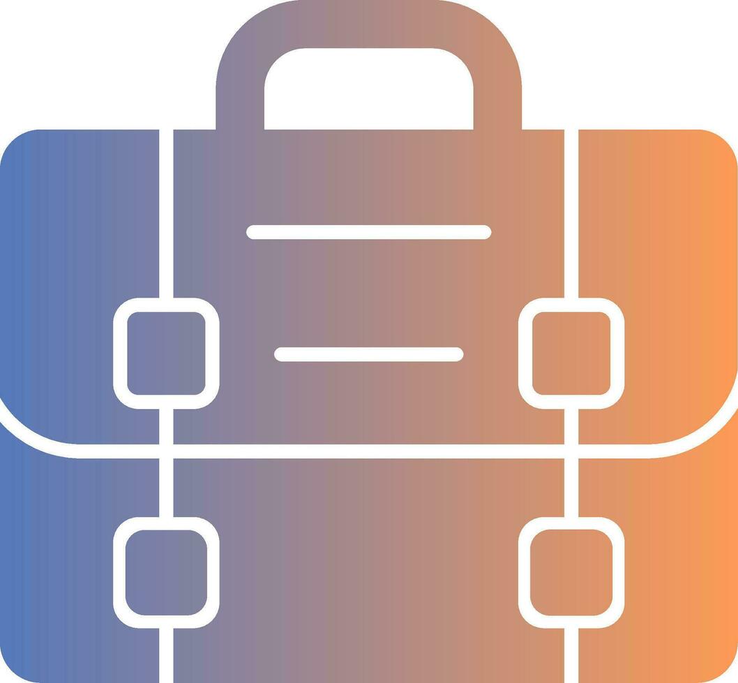 Verlaufssymbol für Aktentasche vektor
