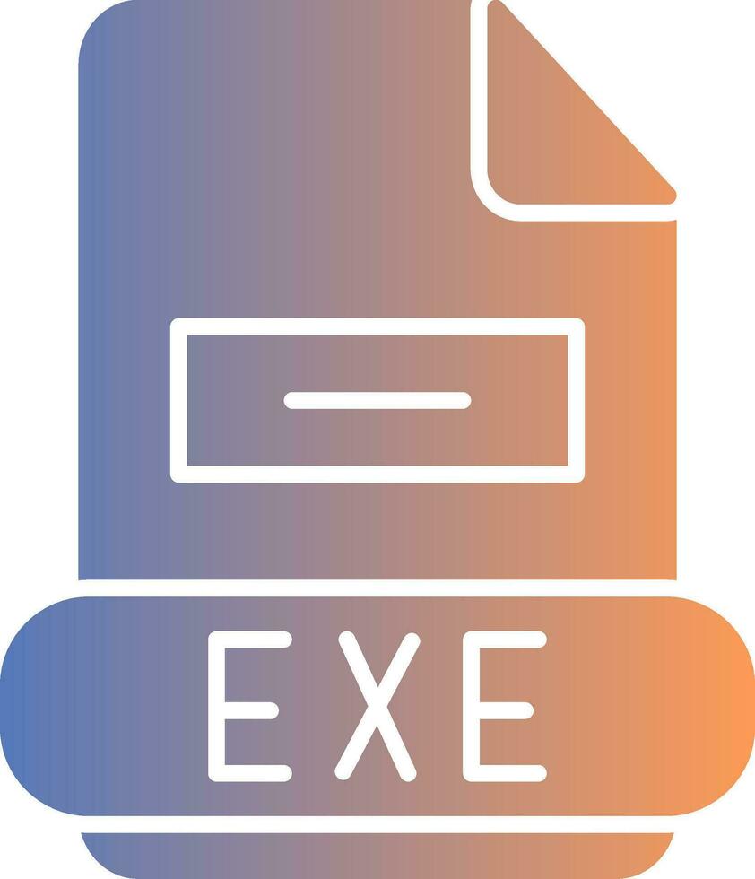 exe Gradient Symbol vektor