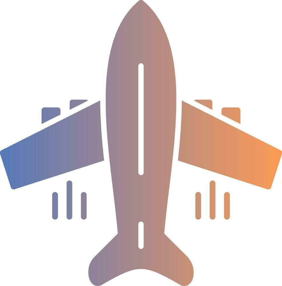 flygande flygplan lutning ikon vektor