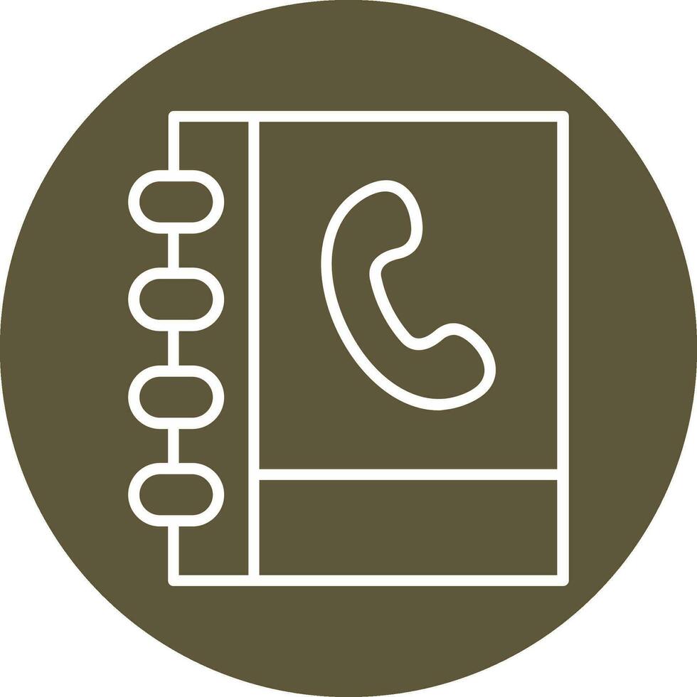 Telefonbuch-Vektorsymbol vektor