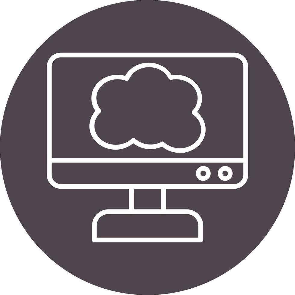 Cloud-Computing-Vektorsymbol vektor