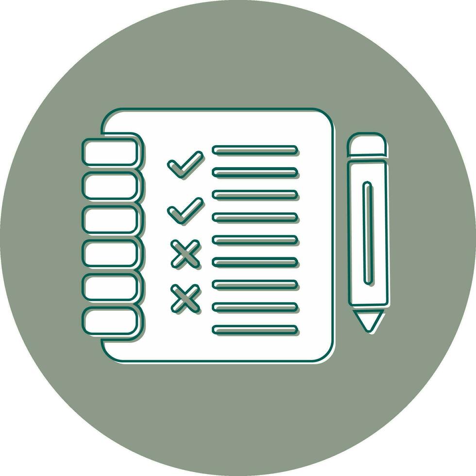 Checkliste Vektor Icon