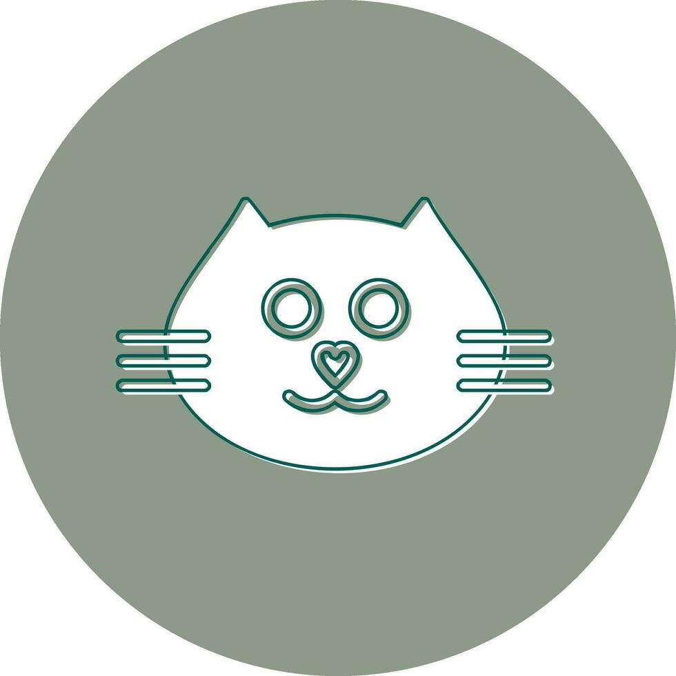 Katze Gesicht Vektor Symbol