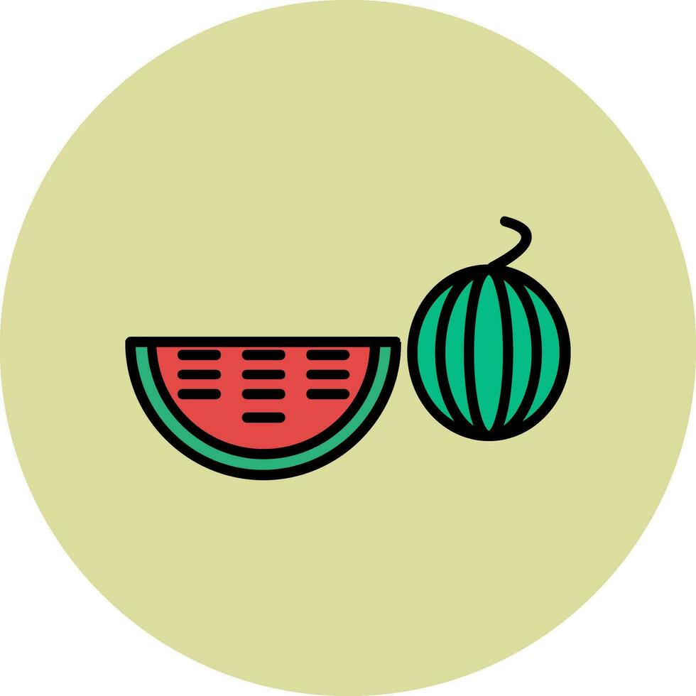 Wassermelonen-Vektorsymbol vektor