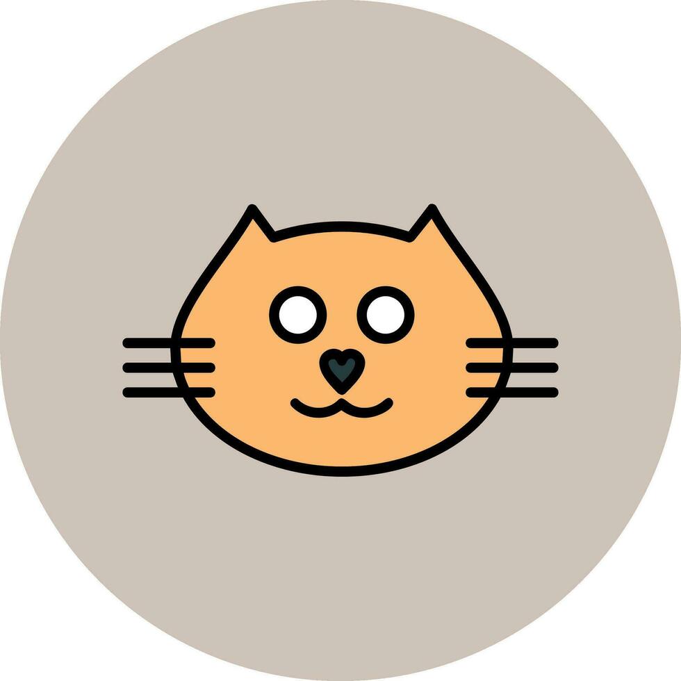 Katze Gesicht Vektor Symbol