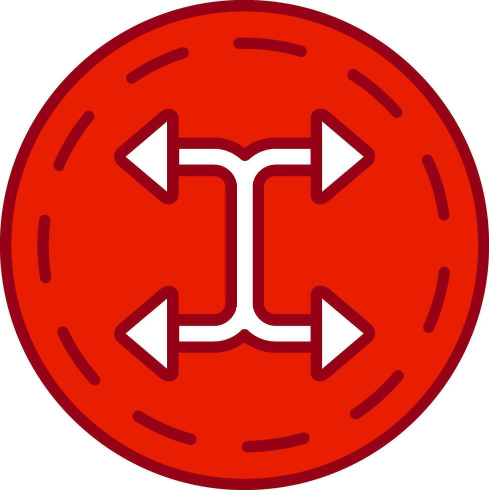 korsa symbol vektor ikon