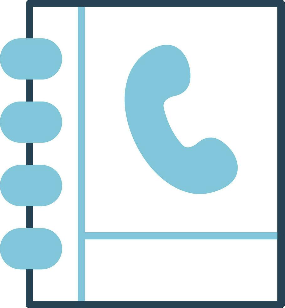 Telefonbuch-Vektorsymbol vektor