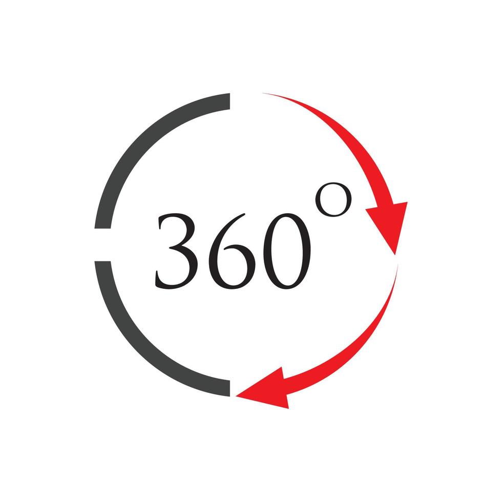 360 graders logotyp vektor