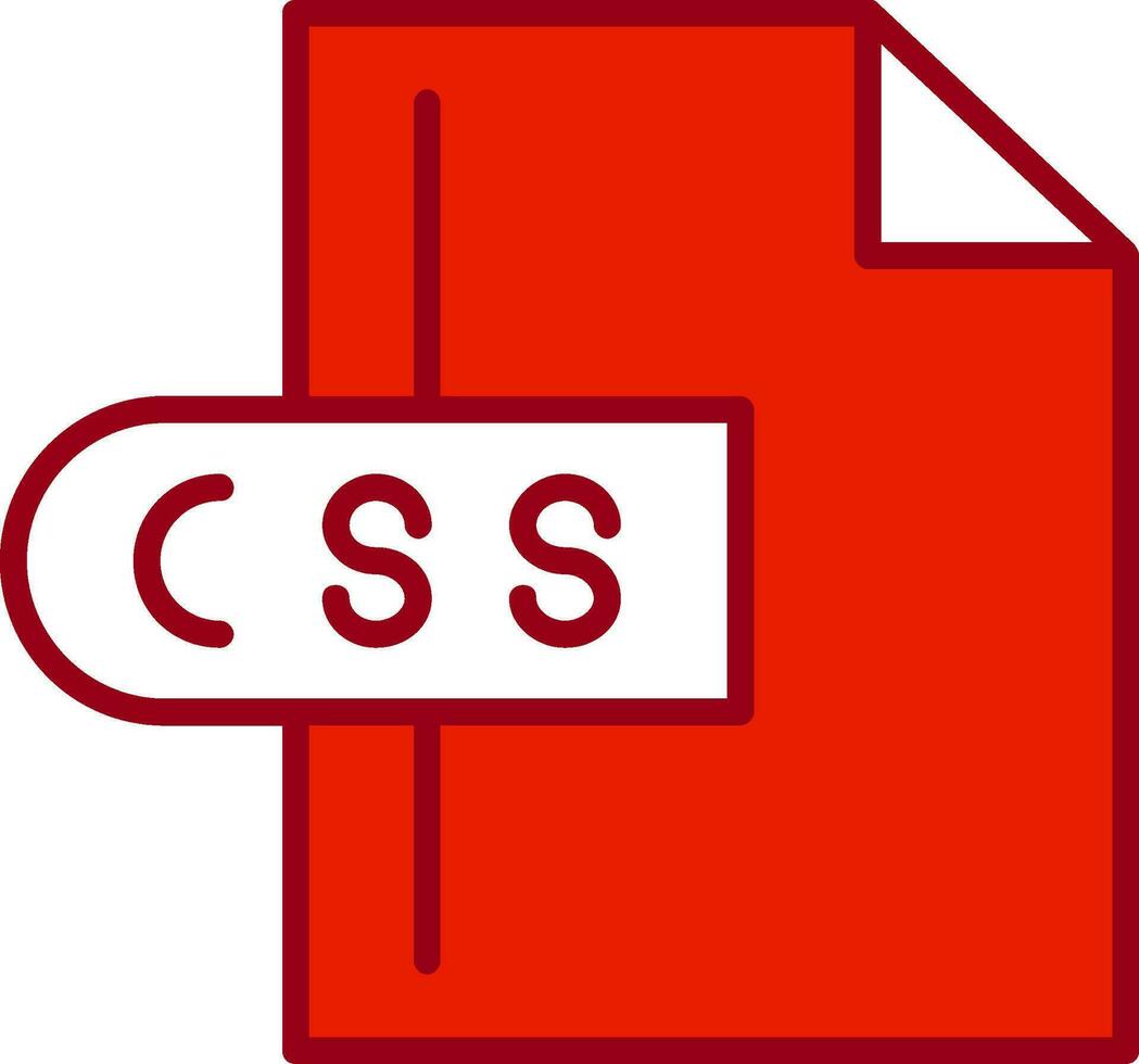 css-Dateivektorsymbol vektor