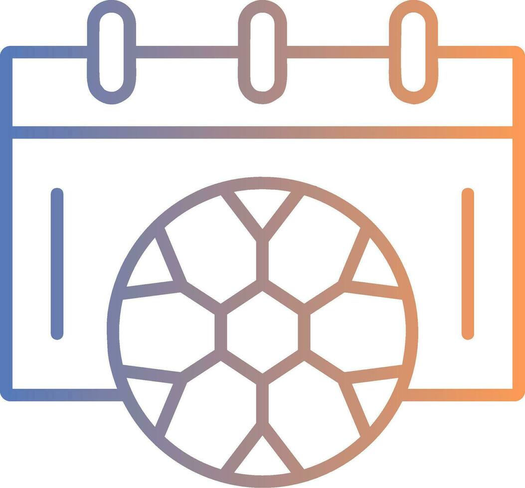 fotboll schema linje lutning ikon vektor