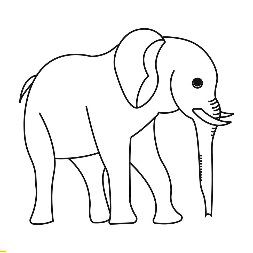 elefant linje konst vektor logotyp design för företag och företag